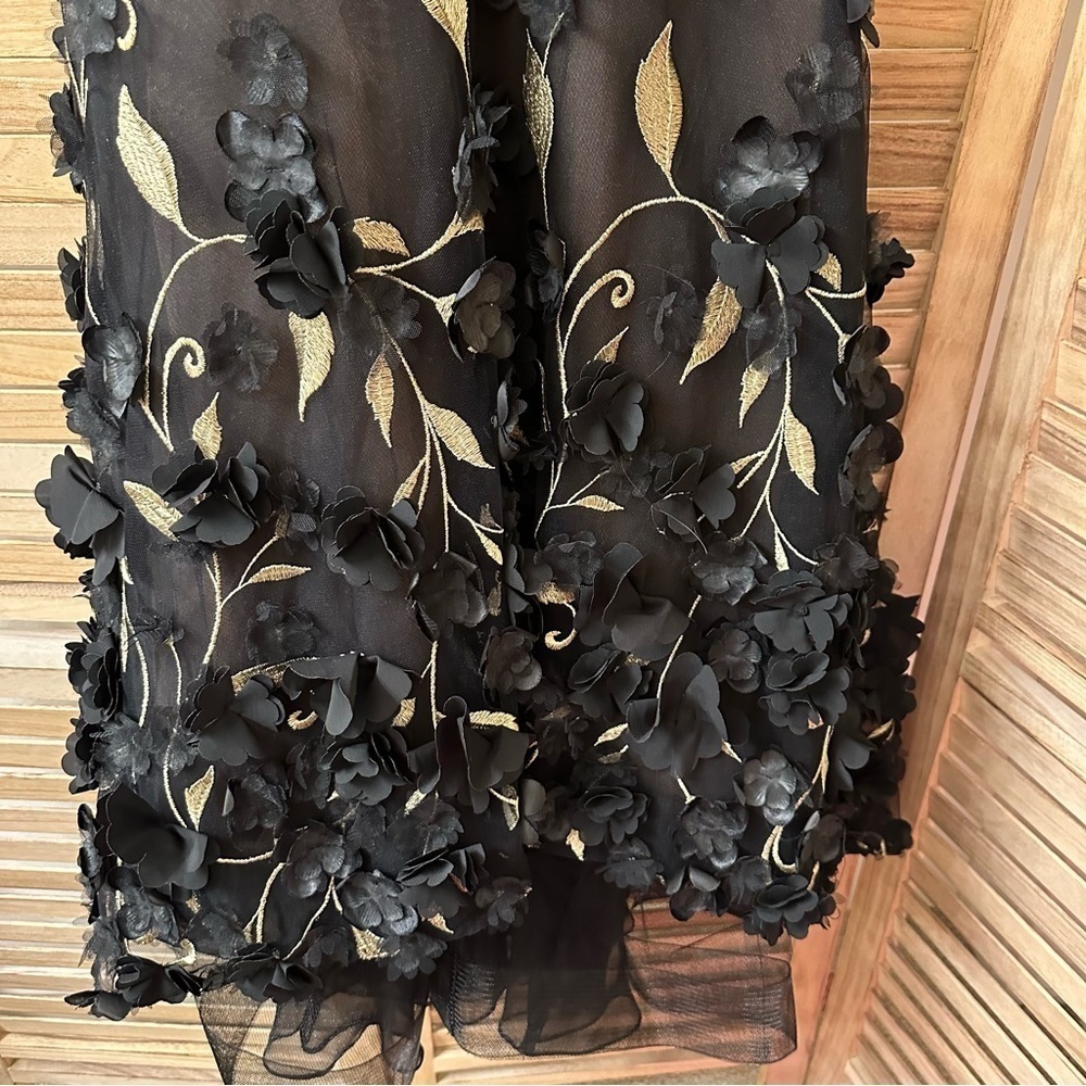 Marchesa Notte High-Low 3D Petal Cocktail Dress size 2 - Picture 4 of 9